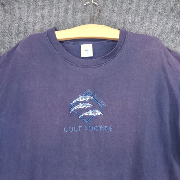 Delta Magnum Weight T-Shirt Tee Blue Size XL Crew Neck Short Sleeve Gulf Shores - Picture 3 of 12